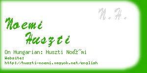 noemi huszti business card